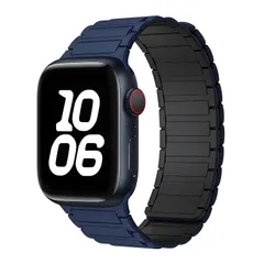 【新品】 [JUNOVA] for Apple Watch バンド シリコンマグネットストラップ 42mm 44mm 45mm 46mm 49mm対応 Apple Watch Series 11(46mm)/10/9/8/7/6/5/4/SE/SE3用 メンズ