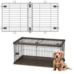 アイリスオーヤマウッディ犬舎 中型犬用組立式犬小屋 WDK-750天然木製