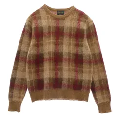 PENDLETON ペンドルトン モヘヤ混 ウール チェック ニット ブラウン系 S【中古】のサムネイル