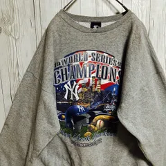 MLBヴィンテージ 90年代古着　Starter スターター スウェット トレーナー メンズXLサイズ　 グレー 灰色 USA製　NY ニューヨークヤンキース　25-1099のサムネイル