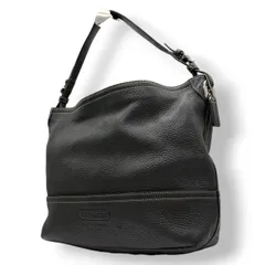 【極美品】コーチ COACH トートバッグ ショルダーバッグ ワンショルダー ペブルドレザー 本革 シボ革 ブラック 黒 シルバー金具 自立可 クラシック エレガント ヴィンテージ 鞄 カバン レディース 上品 高級 お出かけ デイリー s21
