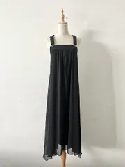 【美品】LASUD  レースアップ デザイン ジャンパースカート