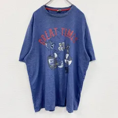 TOM and JERRY　トムとジェリー　半袖プリントTシャツ　紺　ネイビー　2XLサイズ　古着