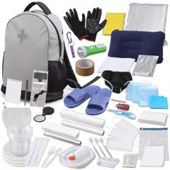 【在庫有・即納】【防災士監修】 アイリスオーヤマ 防災グッズ 33点  防災リュック  防災セット  防災 ぼうさい 一次避難用 小型 軽量  グレー BRS-33