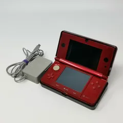 Nintendo 任天堂 3DS レッド CTR-001 本体 初期化済 充電器付き ゲーム機 DS 中古品 管理番号KKVUKO501