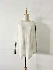 【美品】JEANASIS ライン ロングスリーブ Tシャツ