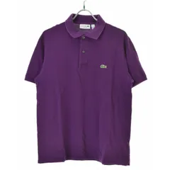 【LACOSTE】CLASSIC FIT ワンポイント刺繍 鹿の子半袖ポロシャツ