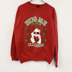 80s～　SCREEN STARS　スウェット/トレーナー　ラグランスリーブ　ヴィンテージ　赤　レッド　XLサイズ　古着