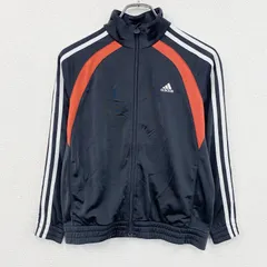 adidas　アディダス　トラックジャケット/ジャージ　パフォーマンスロゴ　黒　ブラック　　古着