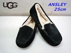 未使用級】アグ UGG アスコット 25cm 黒 モカシン スリッポン - メルカリ