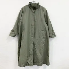 古着 used　LONDON FOG　ロンドンフォグ　トレンチコート　比翼仕立て　チェックライナー　カーキ　14サイズのサムネイル