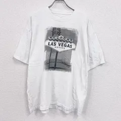 半袖プリントTシャツ　Las Vegas　ラスベガス　ス―べニア　白　ホワイト　　古着