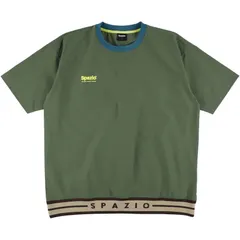 Spazio スパッツィオ Jr.半袖ラインリブピステ フットサル ピステシャツ tp0660-30、カーキ