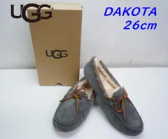 UGG アグ DAKOTA ダコタ PEWTER 26cm モカシン ムートン シューズ スリッポン