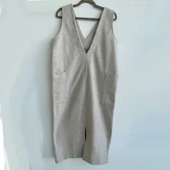 CIAOPANIC TYPY　チャオパニックティピー　Vネックノースリーブワンピース　オフホワイト　サイズONE　〇◇・◇〇