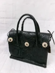 【中古】CARVING TRIBES ｶｰﾋﾞﾝｸﾞﾄﾗｲﾌﾞｽ ｴﾝﾎﾞｽﾚｻﾞｰﾊﾝﾄﾞﾊﾞｯｸﾞ ﾌﾞﾗｯｸ  991914281