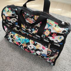 美品 LeSportsac ボストンバッグ 旅行 猫 黒色 レース - メルカリ