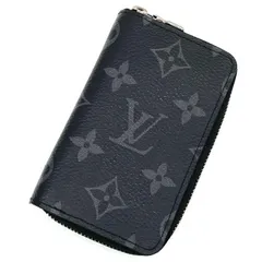 【中古】LOUIS VUITTON | ルイ・ヴィトン ジッピーコインパース ヴェルティカル モノグラム エクリプス コインケース M81662 ブラック【尾張小牧店】