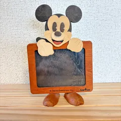 ミッキー 木製 フォトフレーム 写真立て