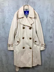 BURBERRY BLUE LABEL バーバリー ブルーレーベル 配色パイピング トレンチ コート size38/ベージュ ■◇◎レディース