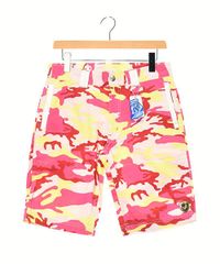 新品 希少 ラッセルノRusseluno ルチャ 3色柄 ショート パンツ L