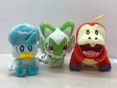 タグ付き★ぬいぐるみ ホゲータ/クワッス/ニャオハ 3種セット まとめ売り ポケットモンスター ポケモン ポケモンセンター   【P5092-008】110