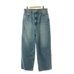 アッパーハイツ upper hights THE NIECE MIZU デニムパンツ ジーンズ ワイド ストレート ダメージ加工 26 ブルー /CX ■OS