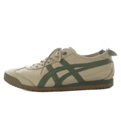 オニツカタイガー Onitsuka Tiger MEXICO 66 SD スニーカー ローカット レザー US6 ベージュ グラスグリーン 1183A872 /YO21 ■SH