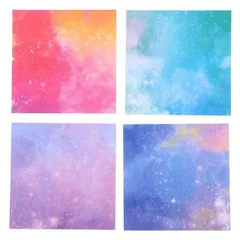 【1月20まで限定　クーポン利用で5%OFF】【送料無料】おりがみ 400枚 9.5*9.5cm 手芸紙 純パルプ 機械裁断 質感強い 子供DIY 折り紙 4色組み合わせ おりがみ 折り紙セット 千羽鶴用 飾り付け DIY