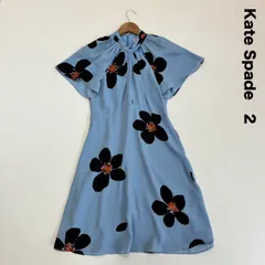 Kate Spade ケイトスペード☆グランド フローラ ツイスト ネック ドレス 2 大きなお花柄