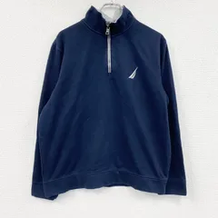 NAUTICA　ノーティカ　ハーフジップスウェット/トレーナー　紺　ネイビー　Lサイズ　古着