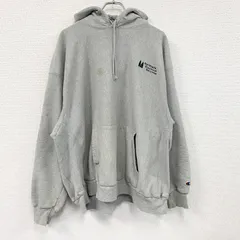 00s　Champion　チャンピオン　プレミアムリバースウィーブ　スウェットパーカー/フーディー　霜降りグレー　3XLサイズ　古着