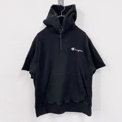 Champion　チャンピオン　リバースウィーブ　スウェットパーカー/フーディー　フェード　黒　ブラック　Mサイズ　古着