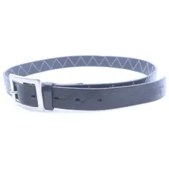 NEIGHBORHOOD (ネイバーフッド) 24AW LEATHER BELT ステッチデザイン レザーベルト ブラック シルバー金具 242PKNH-AC02のサムネイル