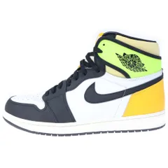 NIKE (ナイキ) AIR JORDAN1 RETRO HIGH OG VOLT GOLD エアジョーダン1 ハイカットスニーカー ボルトゴールド イエロー/ホワイト US14/32cm 555088-118