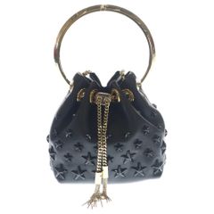 ジミーチュウ jimmychoo ボンボン サテン リボン バッグ チェーン 花