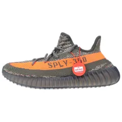 adidas (アディダス) YEEZY BOOST 350V2 CARBON BELUGA イージーブースト カーボン ベルーガ ローカットスニーカー グレー/オレンジ US9.5/27.5cm HQ7045