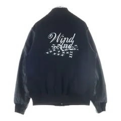 GOD SELECTION XXX (ゴッドセレクショントリプルエックス) 21AW ×WIND AND SEA ウィンダンシー スタジャン 袖レザー ブラック GX-A22-WSJK-01