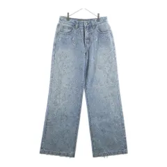 BIRTH OF ROYAL CHILD (バースオブロイヤルチャイルド) 20K Zodiac Diamond Pants ラインストーン装飾 ダイヤモンド デニムパンツ ジーンズ インディゴ