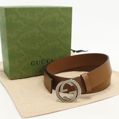 新品】GUCCI インターロッキングG ベルト キャメル ブラウン - メルカリ