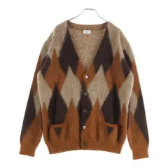 CELINE (セリーヌ) 19AW ARGYLE MOHAIR CARDIGAN アーガイル モヘア ダイヤ カーディガン ブラウン 2A584382Dのサムネイル