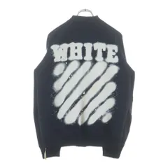 OFF-WHITE (オフホワイト) 17SS SPRAY VARSITY JACKET スプレーデザイン ヴァーシティージャケット ブラックのサムネイル