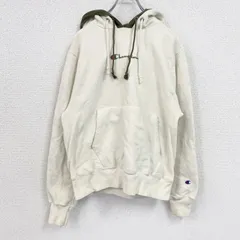 Champion　チャンピオン　リバースウィーブ　スウェットパーカー/フーディー　アイボリー　Sサイズ　古着