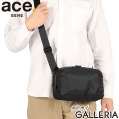 美品 ace. GENE A4 ラグレンティスクロス ショルダーバッグ エース黒