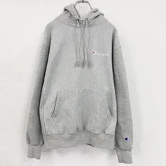 Champion　チャンピオン　リバースウィーブ　スウェットパーカー/フーディー　霜降りグレー　Lサイズ　古着