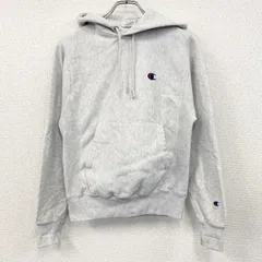 Champion　チャンピオン　リバースウィーブ　スウェットパーカー/フーディー　霜降りグレー　XSサイズ　古着