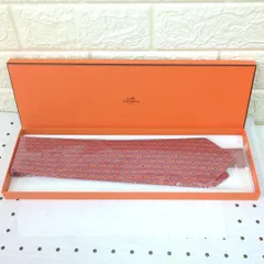 HERMES　エルメス　シルク100%　ネクタイ　フランス製