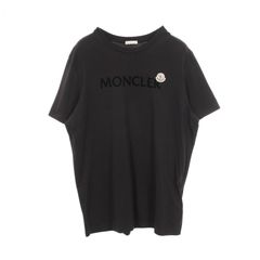 MONCLER モンクレール 半袖Tシャツ ダブルワッペン ブラック - メルカリ