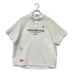 中古 レディース マスターバニーエディション MASTER BUNNY EDITION 半袖ポロシャツ 2(L) 白 ホワイト サッカー生地　2024年モデル