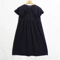 SUGAR SPOON シュガースプーン ビッグカラー ワンピース ノースリーブ レース ガーリー ブラック Fサイズ ◎_□〇☆